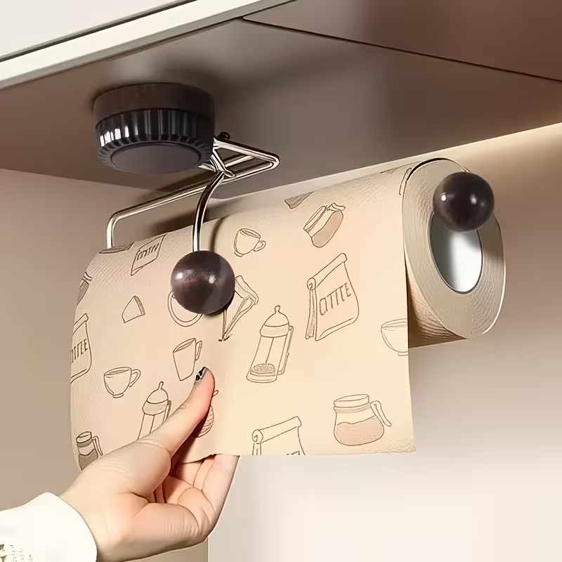 1 suction cup wall-mounted dishcloth and tissue holder