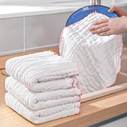 5-pack durable non-stick oil-absorbing kitchen towels