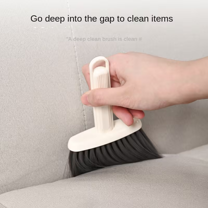 Multi-functional household dust removal and cleaning brush, soft bristle crevice brush