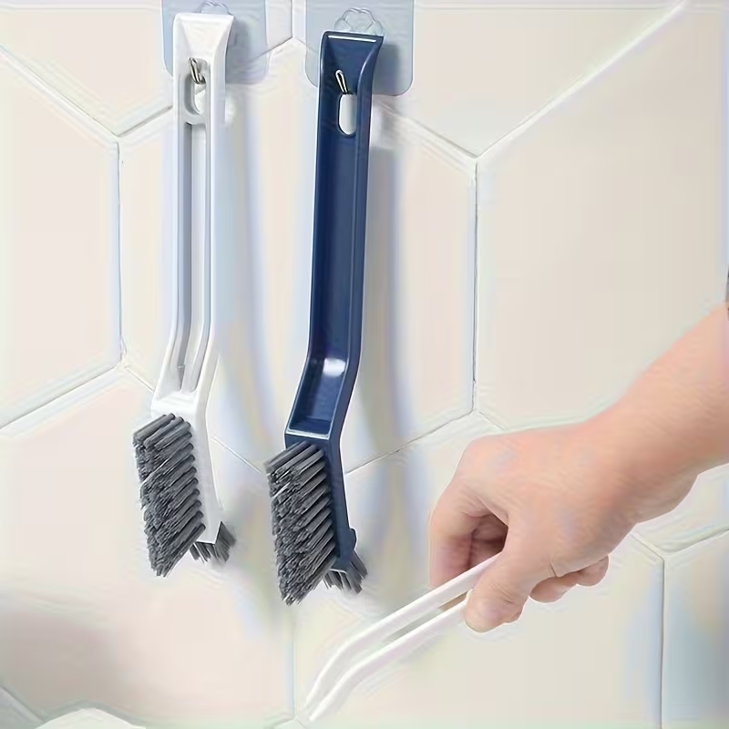 2-in-1 small clip-on window cleaning brush and multi-functional cleaning brush