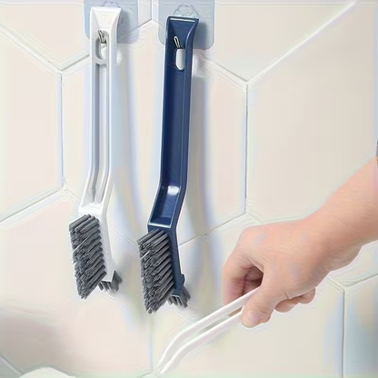 2-in-1 small clip-on window cleaning brush and multi-functional cleaning brush
