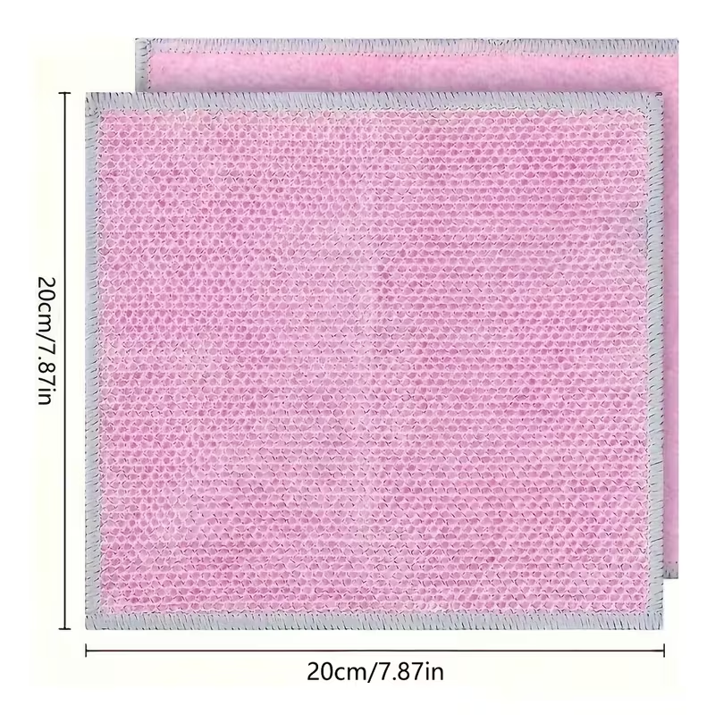 New upgraded double-sided silver-thread coconut fiber cleaning cloth, steel wire dishcloth