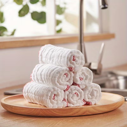 5-pack durable non-stick oil-absorbing kitchen towels