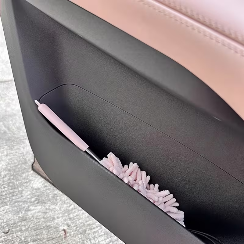 Two-piece set - Microfiber cleaning tools - Flexible adjustable mini car dust brush