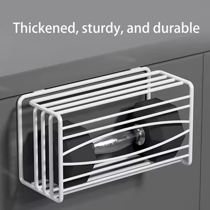 No-drill multi-functional kitchen paper towel holder with thickened paper towel box