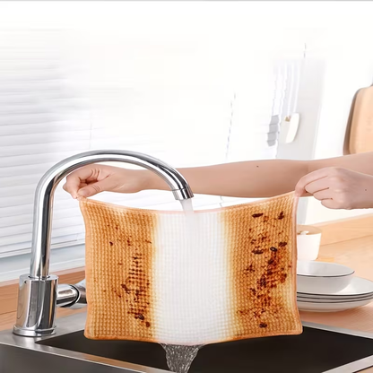 4-pack of extra-thick bamboo fiber kitchen towels - super absorbent