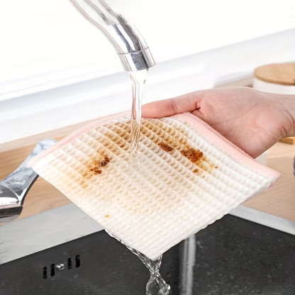 4-pack of extra-thick bamboo fiber kitchen towels - super absorbent
