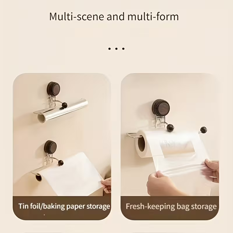 1 suction cup wall-mounted dishcloth and tissue holder