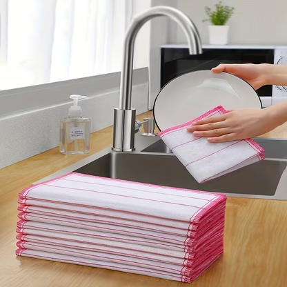 Extra absorbent, thickened dishcloth - reusable, suitable for both wet and dry use.