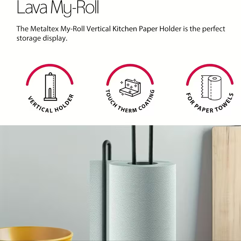 Countertop tissue holder, kitchen and bathroom standing tissue roll holder