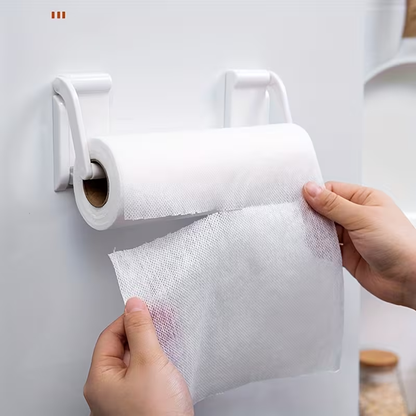 Adjustable magnetic paper towel holder for kitchens – wall-mounted