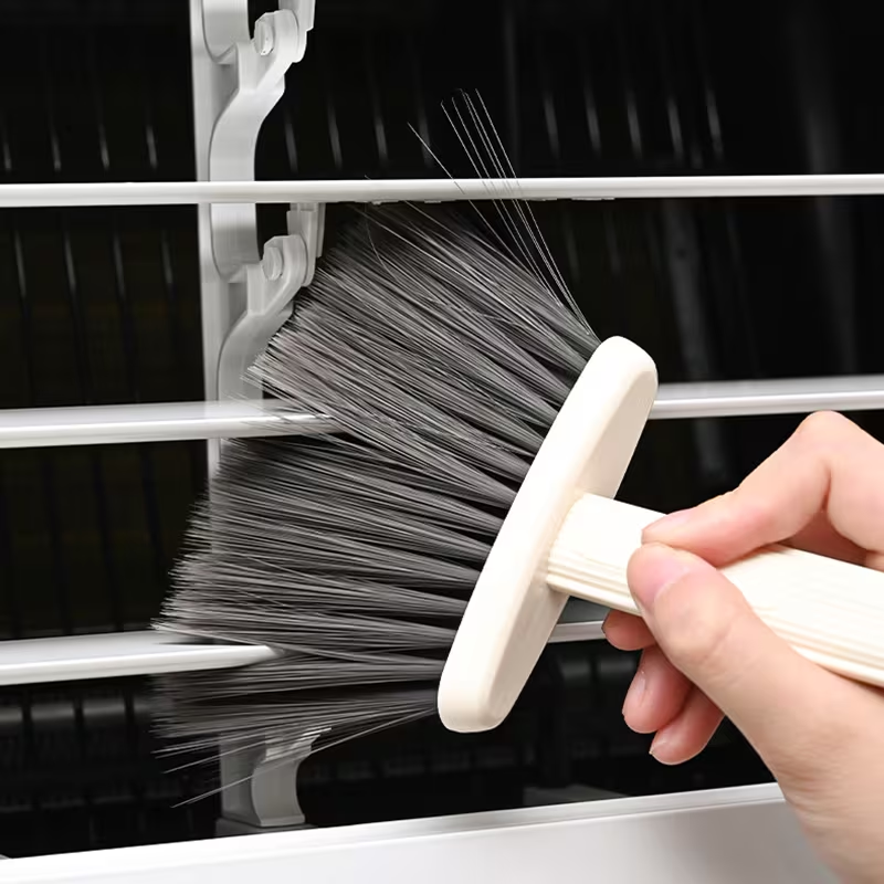 Multi-functional household dust removal and cleaning brush, soft bristle crevice brush