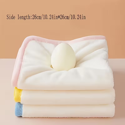 A set of 5 ultra-soft coral fleece towels decorated with cute animal patterns.