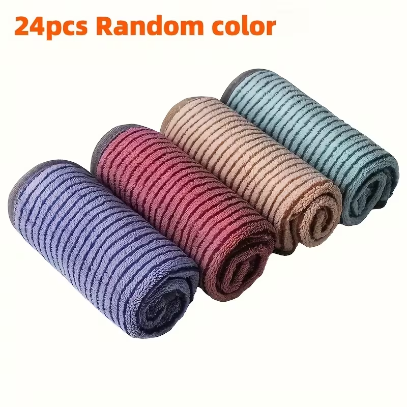 5/10/24-piece pack of cleaning cloths, highly absorbent and lint-free.