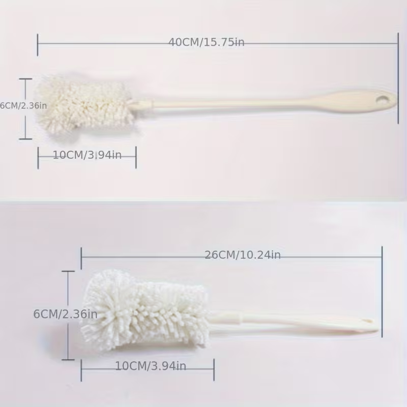 Two sponge cleaning brushes, suitable for bottles and cups.