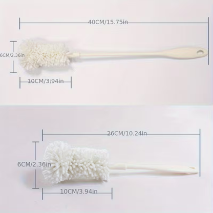 Two sponge cleaning brushes, suitable for bottles and cups.