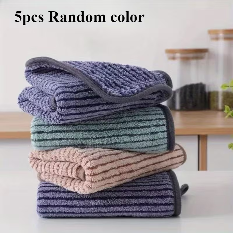 5/10/24-piece pack of cleaning cloths, highly absorbent and lint-free.