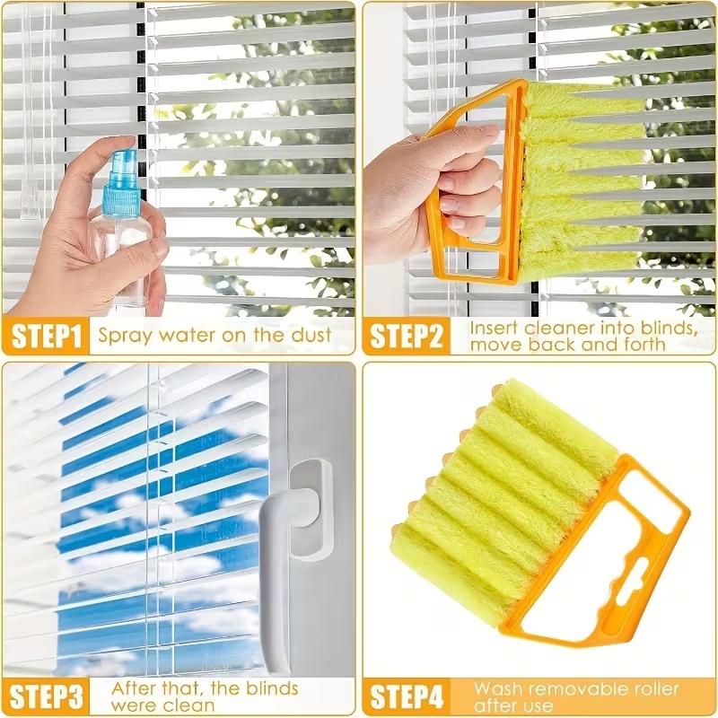 1 Washable Window Cleaning Brush - Made of Microfiber