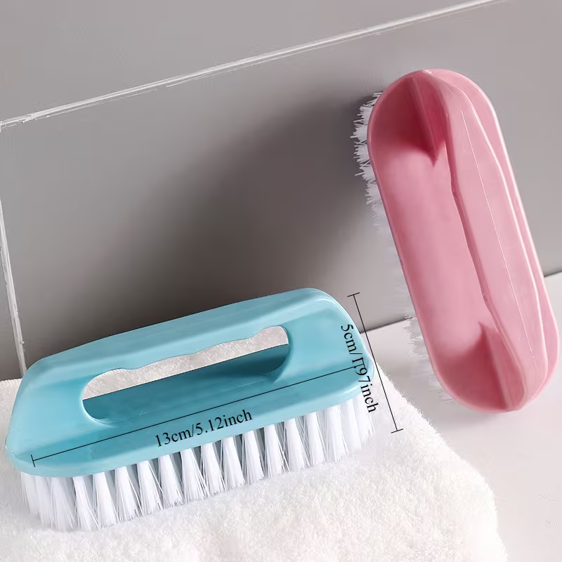 3-Pack Multi-Functional Household Brushes | Plastic Laundry Brush and Face Brush