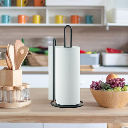 Countertop tissue holder, kitchen and bathroom standing tissue roll holder