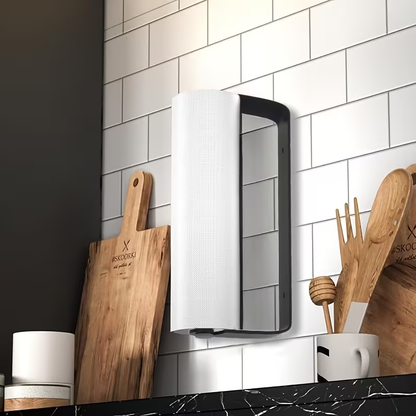 No-drill kitchen and bathroom storage rack, strong adhesive tissue holder