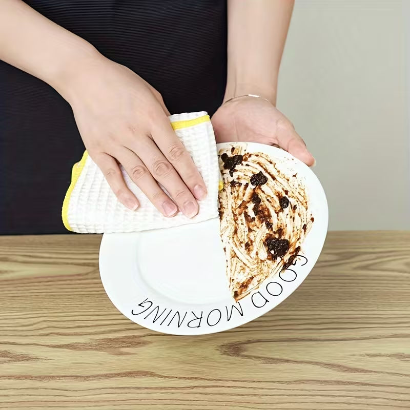 4-pack of extra-thick bamboo fiber kitchen towels - super absorbent