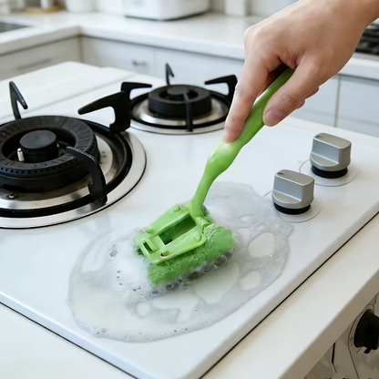 Sponge Dishwashing Brush | Durable Plastic Kitchen Cleaning Brush