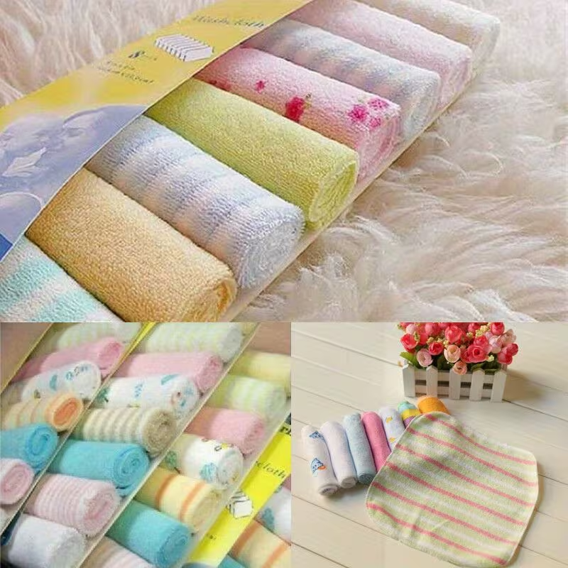 8pcs/16pcs Pack Face Washers Hand Towel Feeding Wipe Wash Cloth