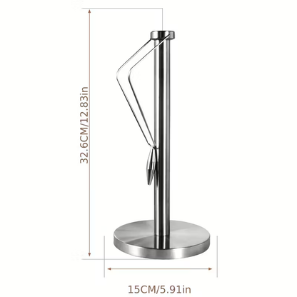 Kitchen paper towel holder, made of stainless steel, desktop storage rack