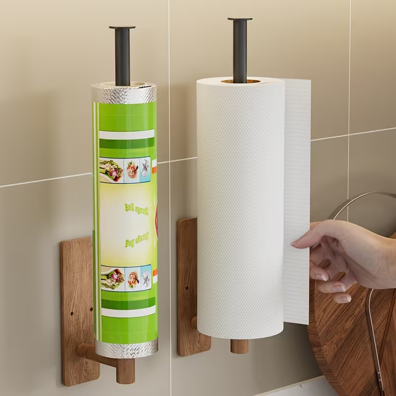 1 tissue and towel rack | Wall-mounted plastic and iron storage rack