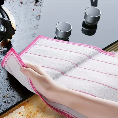 Extra absorbent, thickened dishcloth - reusable, suitable for both wet and dry use.